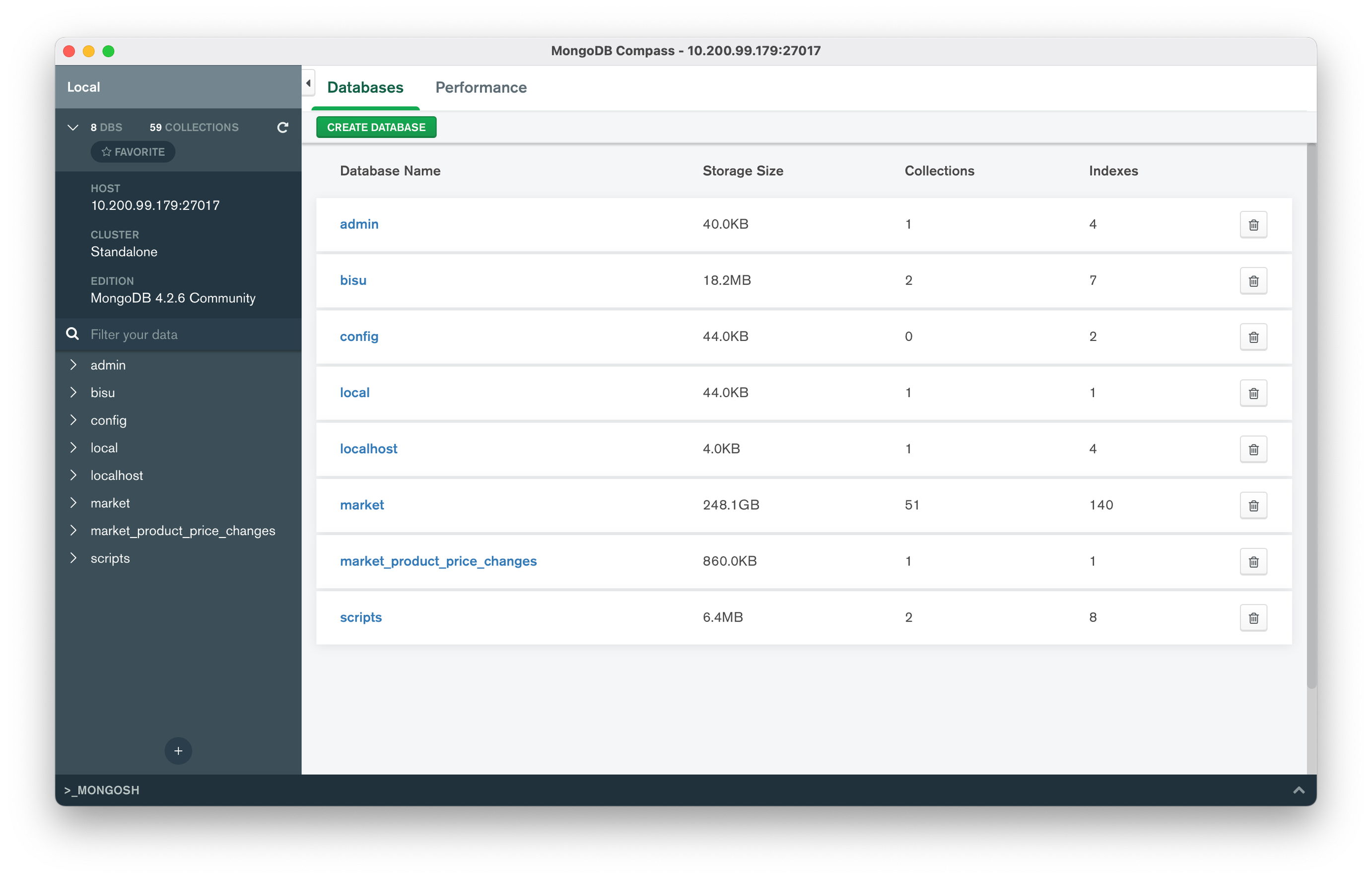 MongoDB Compass Connection